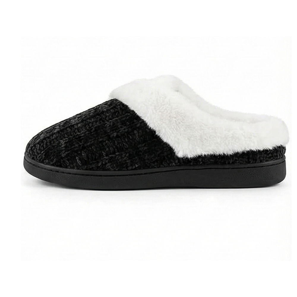 Furry Fleece Lined Slippers For Women