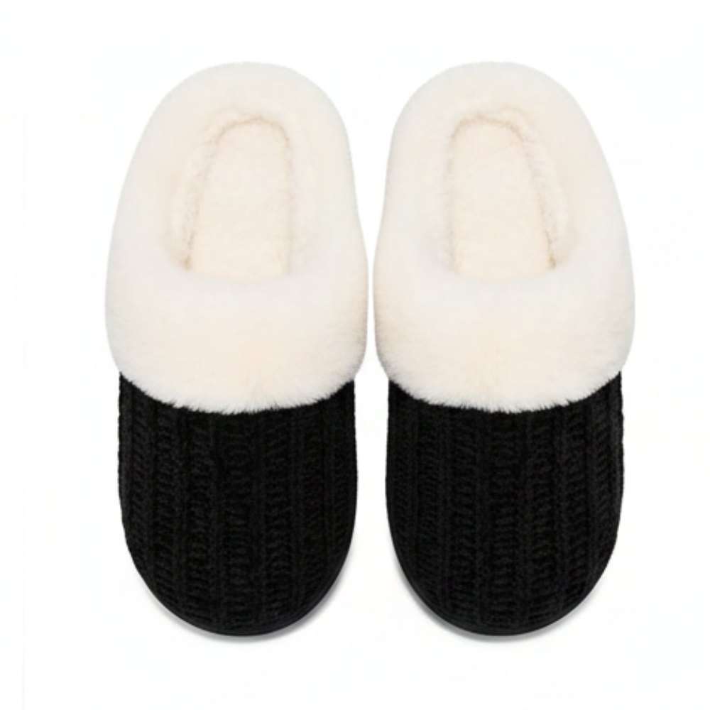 Warm Knit House Slippers For Women 