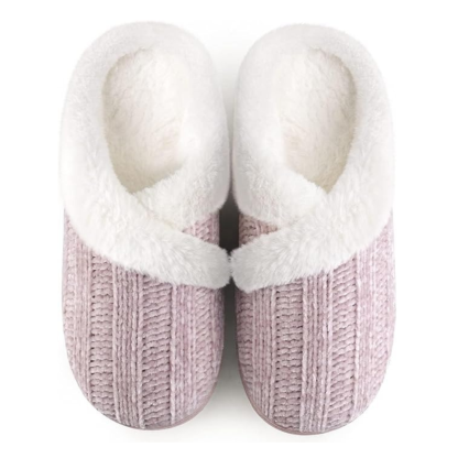 Furry Fleece Lined Slippers For Women