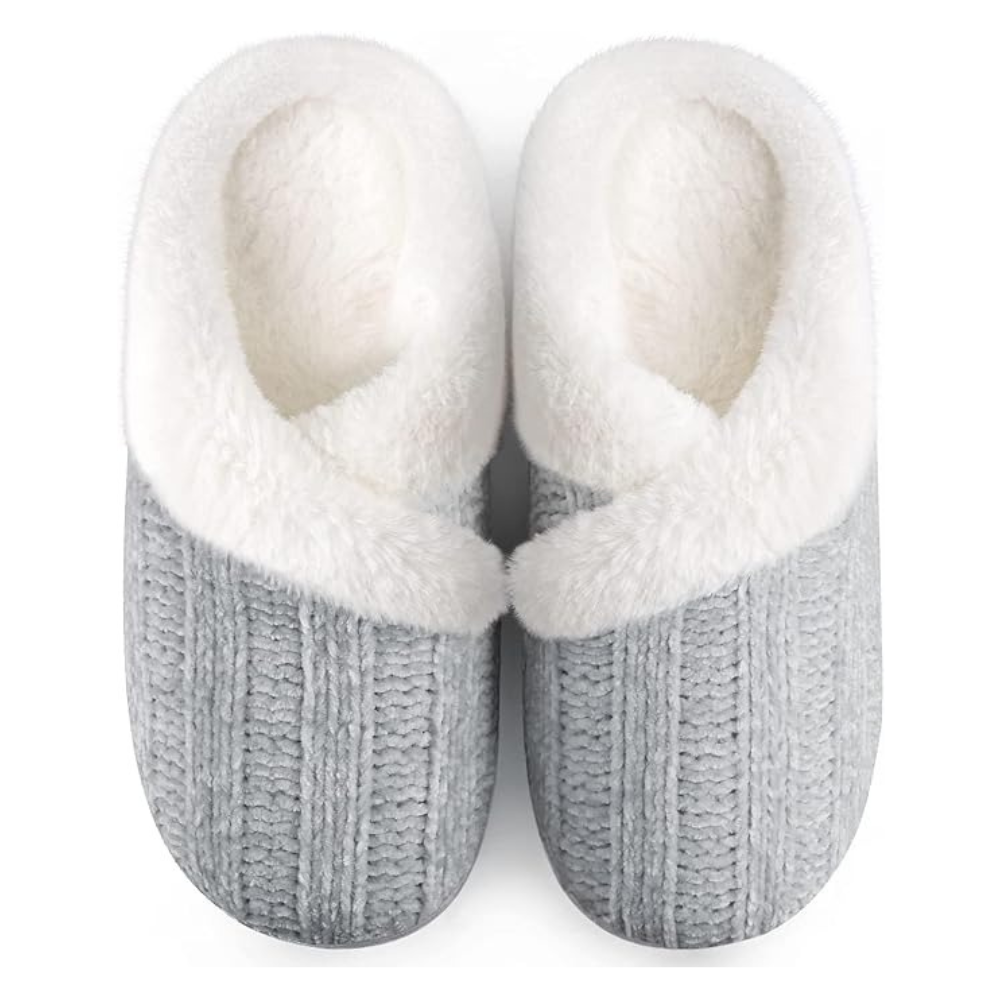 Furry Fleece Lined Slippers For Women