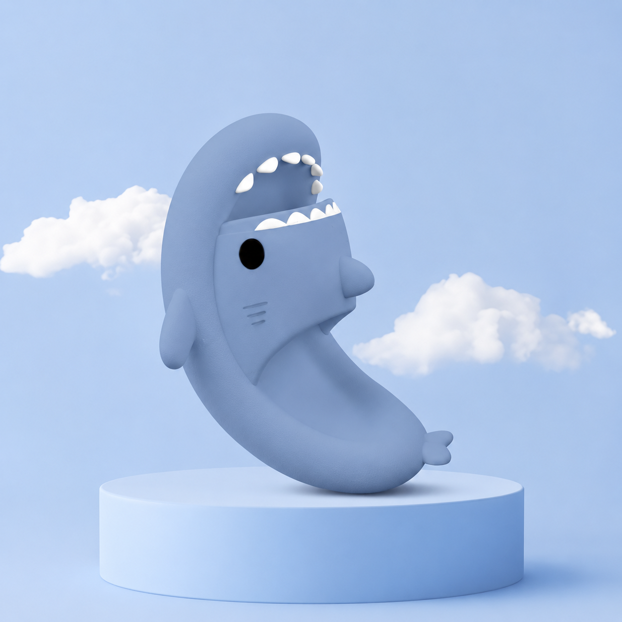 Cloud Like Cushioned Summer Shark Slide Slippers For Men And Women