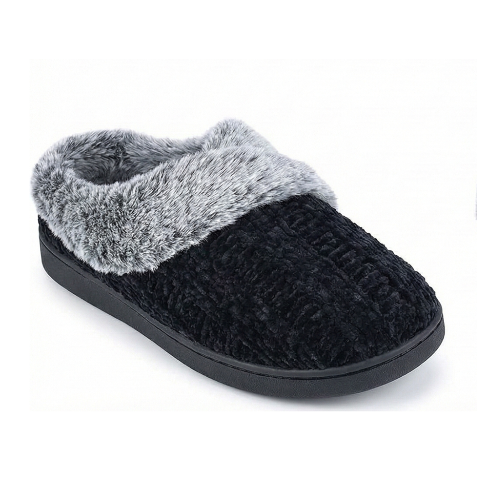 Plush Memory Foam Slippers With Anti Skid Sole