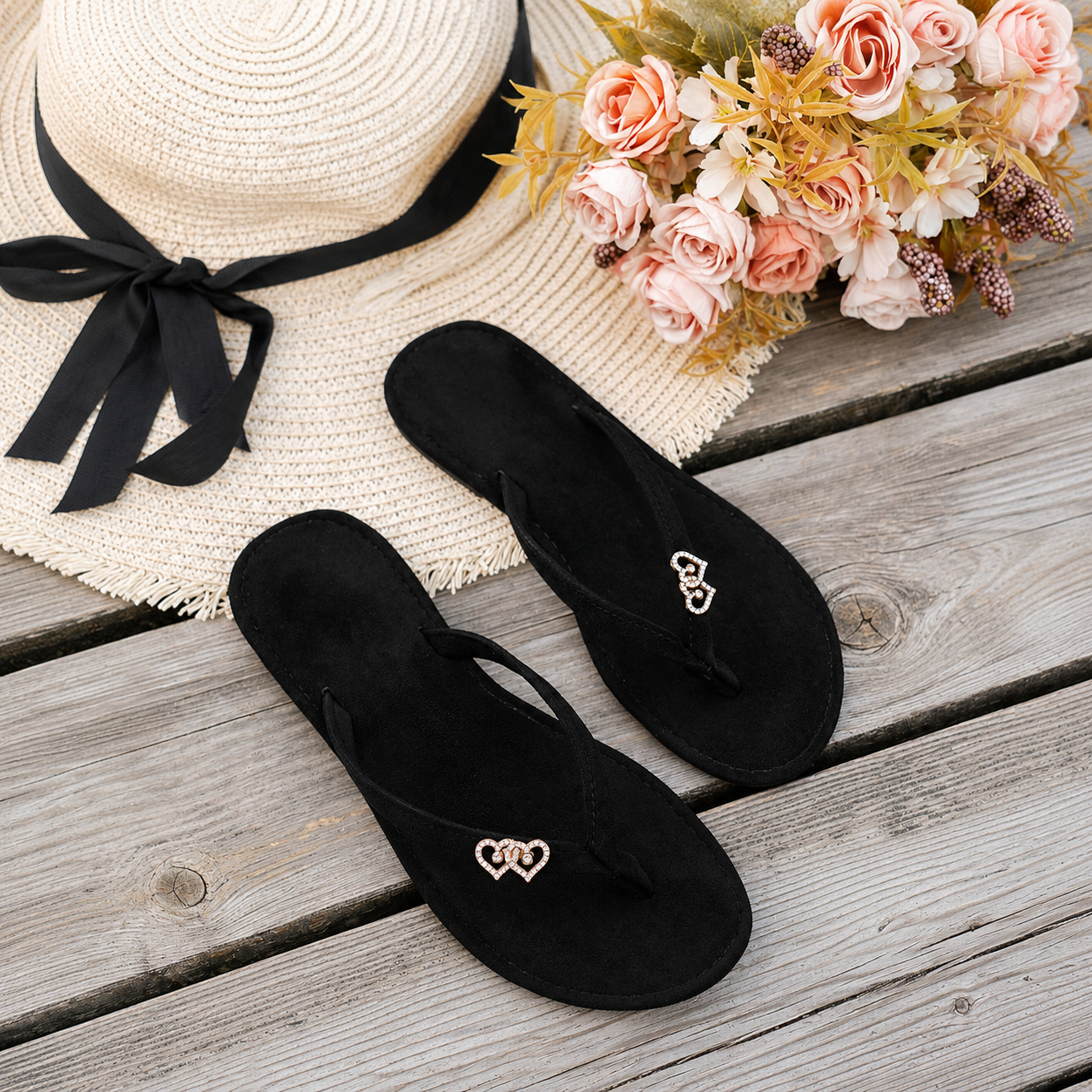 Casual Versatile Travel Flat Thong Sandals For Women