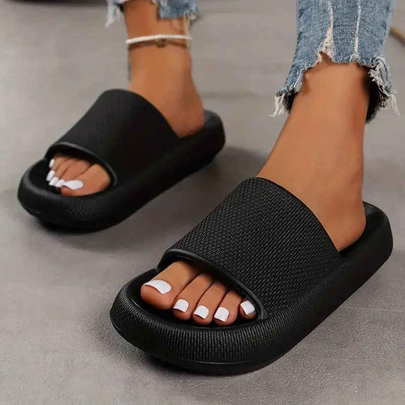Casual Indoor Thick Sole Foam Slides Slippers For Men And Women