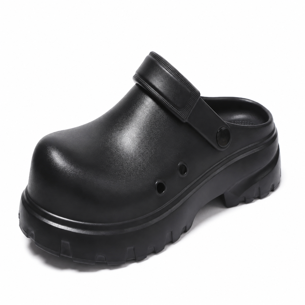 Thick Sole Non Slip Waterproof Platform Clogs Slides For Men