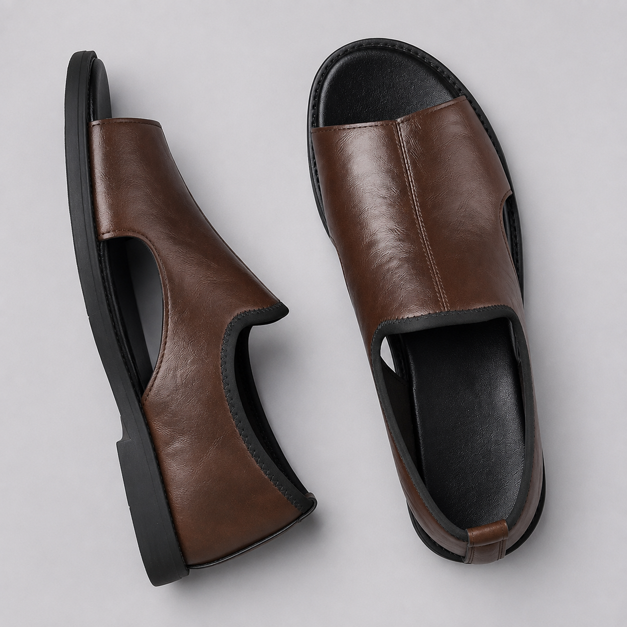 Casual Lightweight Cushioned Sole Slip On Sandals For Men