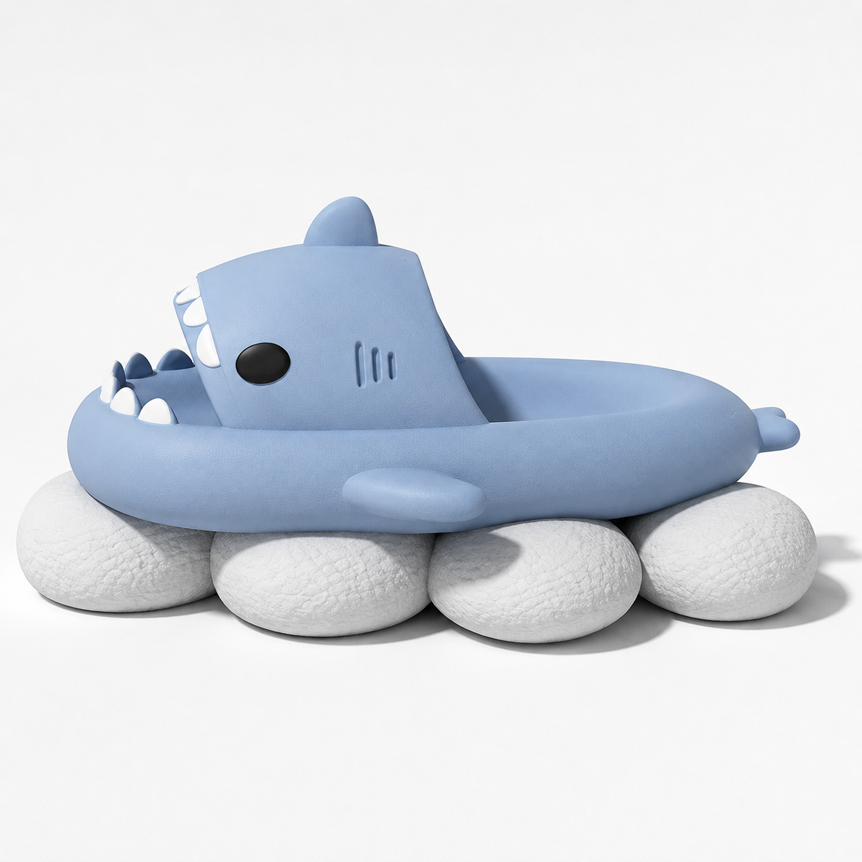 Cloud Like Cushioned Summer Shark Slide Slippers For Men And Women