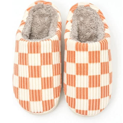 Warm Casual Slippers With Plush Faux Fur Lining