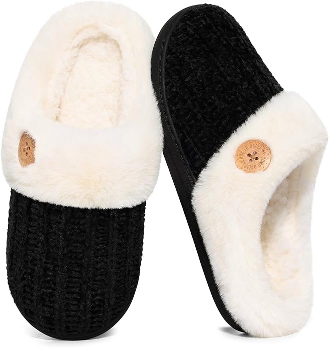Warm Knit House Slippers For Women 
