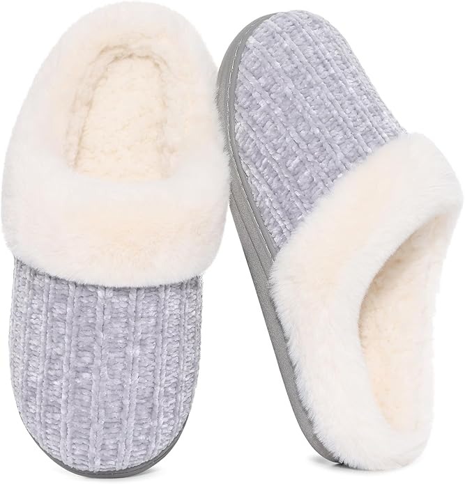 Warm Knit House Slippers For Women 