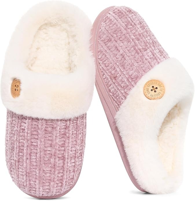 Warm Knit House Slippers For Women 