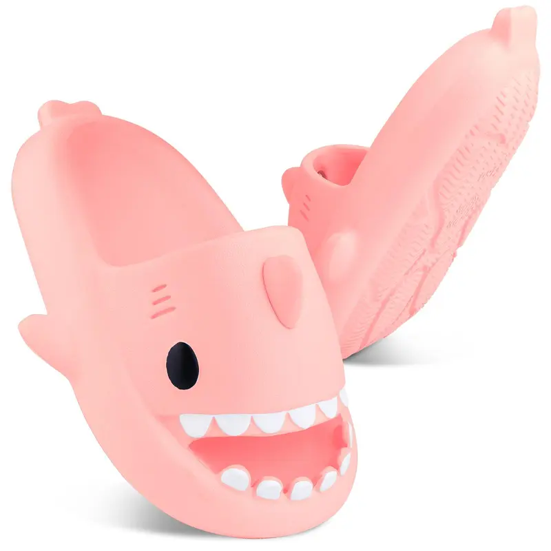 Cloud Like Cushioned Summer Shark Slide Slippers For Men And Women