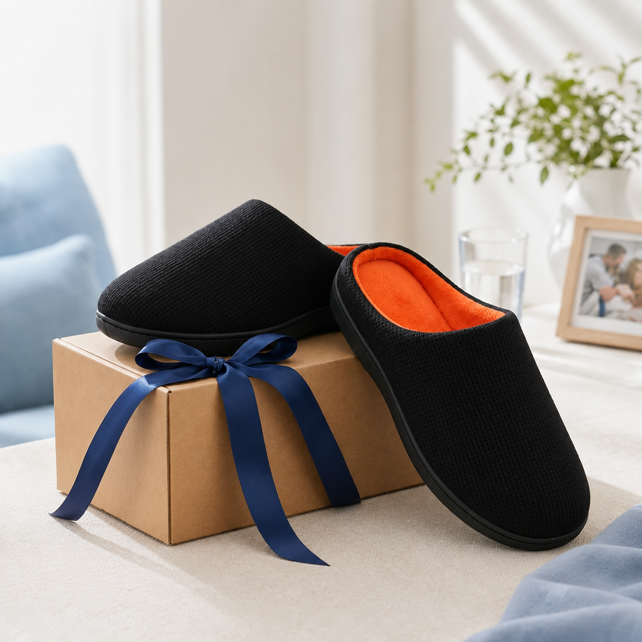 Casual Indoor Outdoor Memory Foam Slide Slippers For Men And Women