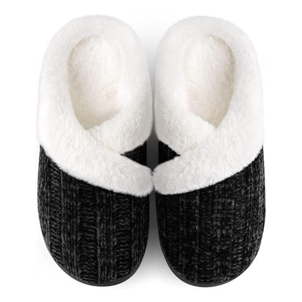 Furry Fleece Lined Slippers For Women
