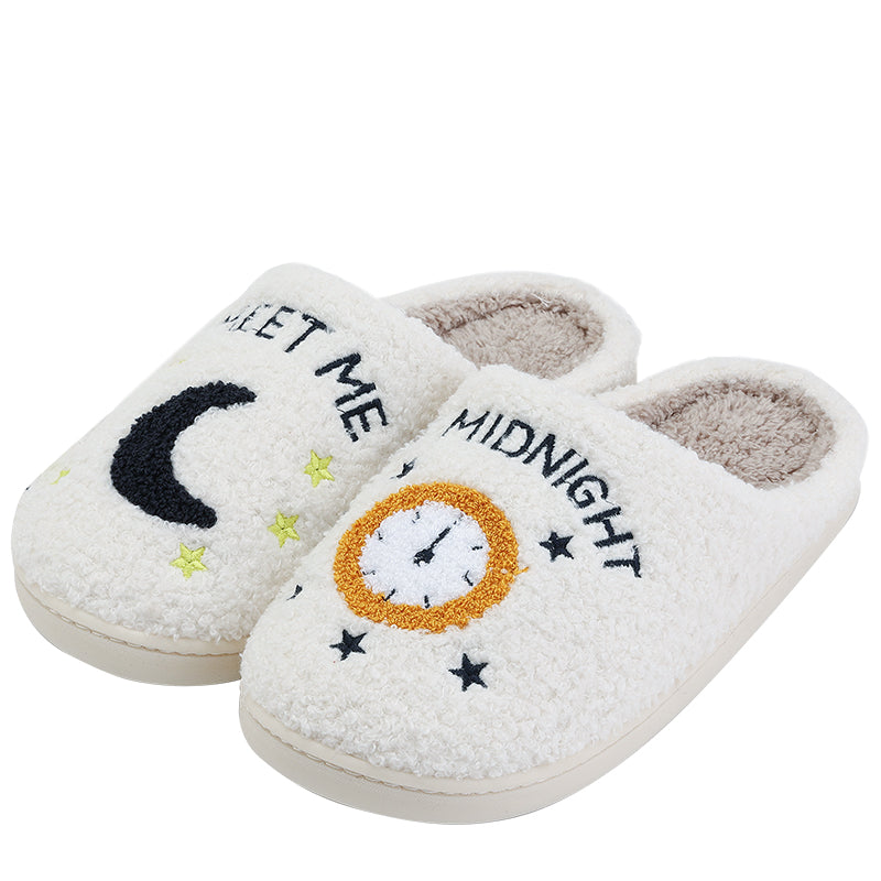 Meet Me At Midnight Slippers | Winter Slides