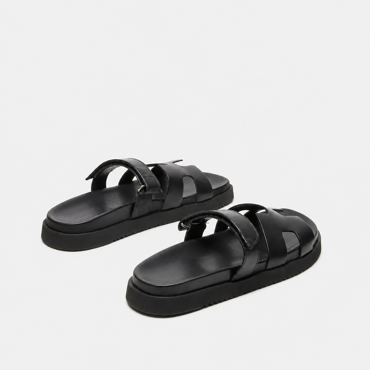 Casual Buckle Strap Platform Slide Sandals For Women