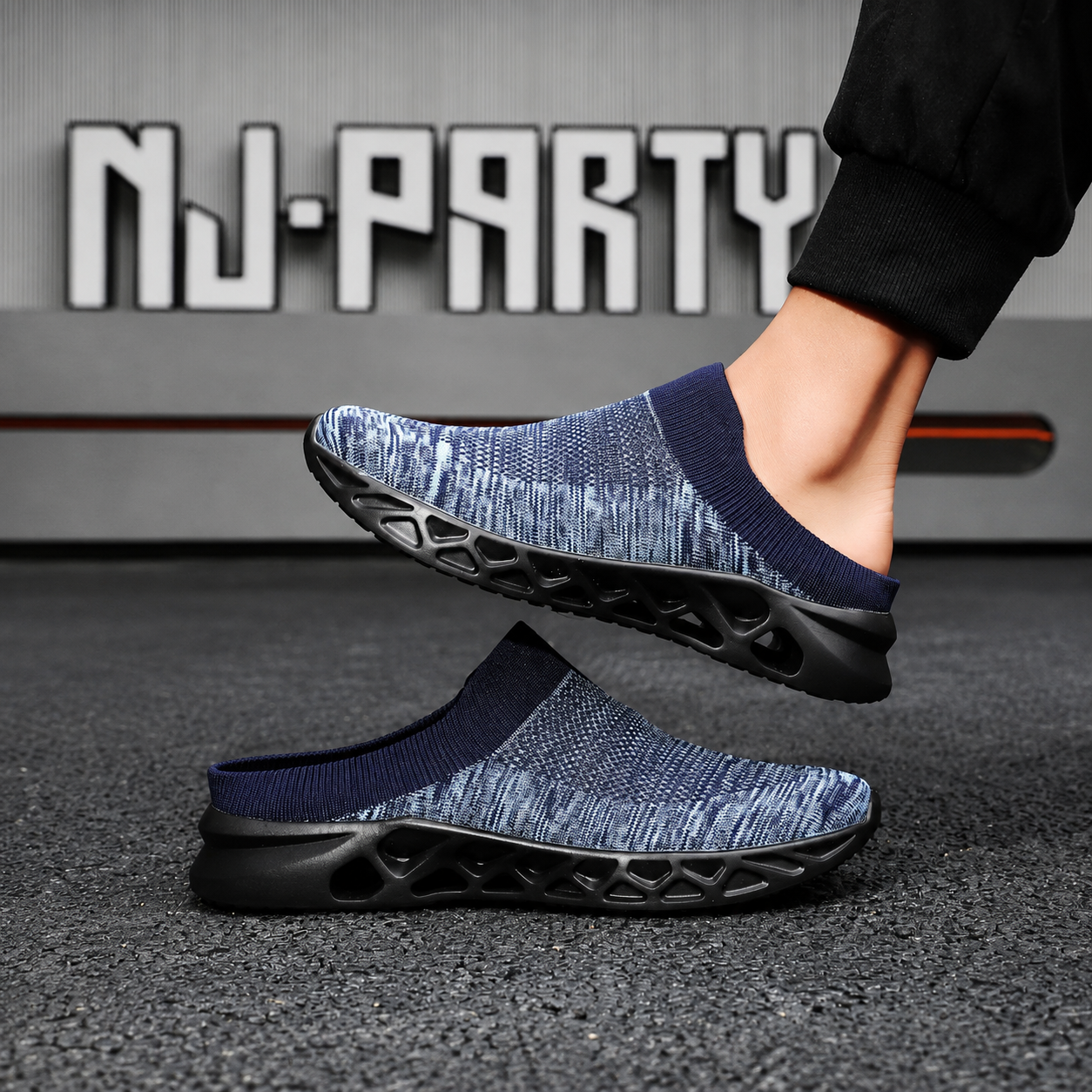 Casual Contrast Slip On Indoor Outdoor Wear Mules For Men