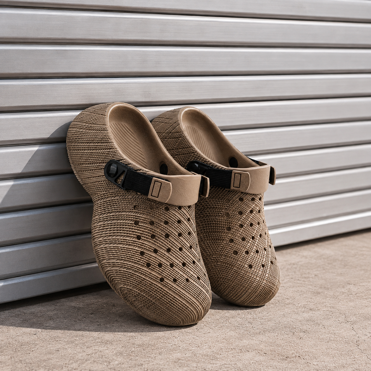Sporty Casual Slip On Clogs Sandals For Men With Adjustable Strap