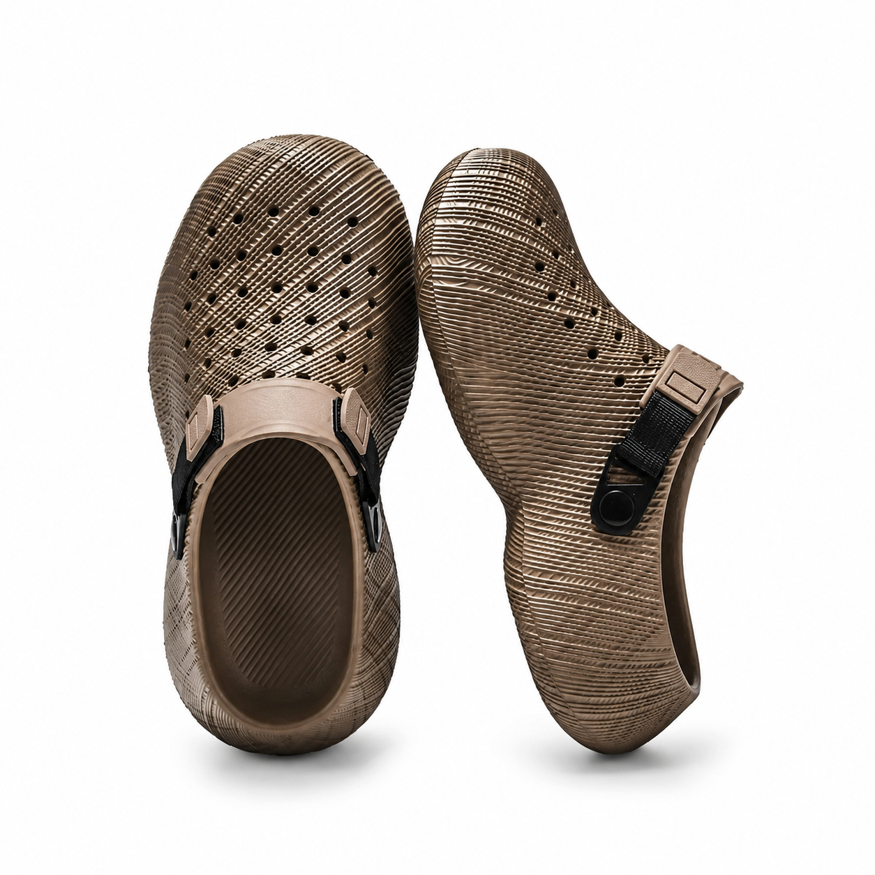 Sporty Casual Slip On Clogs Sandals For Men With Adjustable Strap