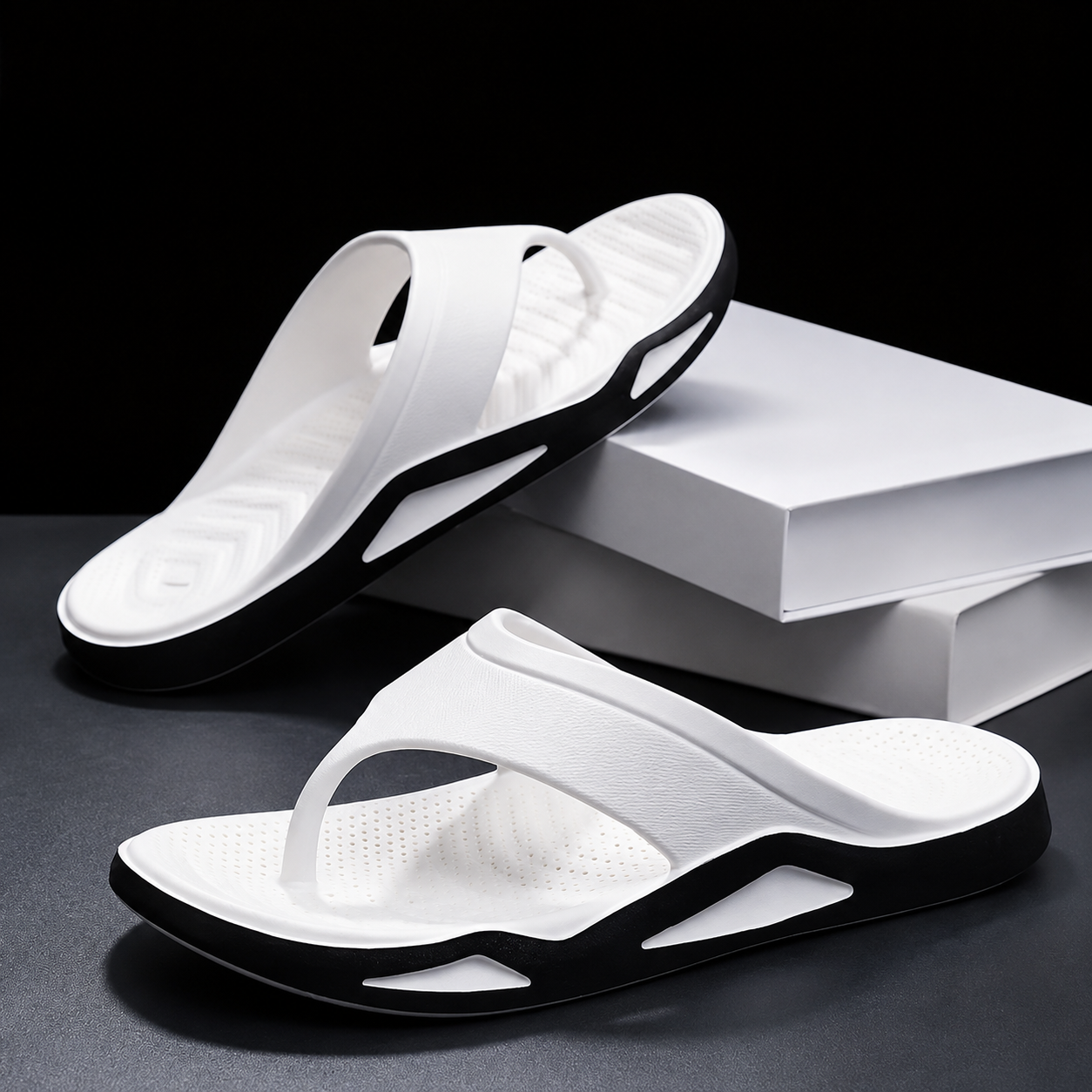 Hong Kong Style Anti Odor Flip Flop Sandals For Men And Women