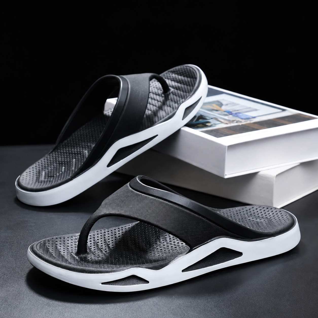 Hong Kong Style Anti Odor Flip Flop Sandals For Men And Women
