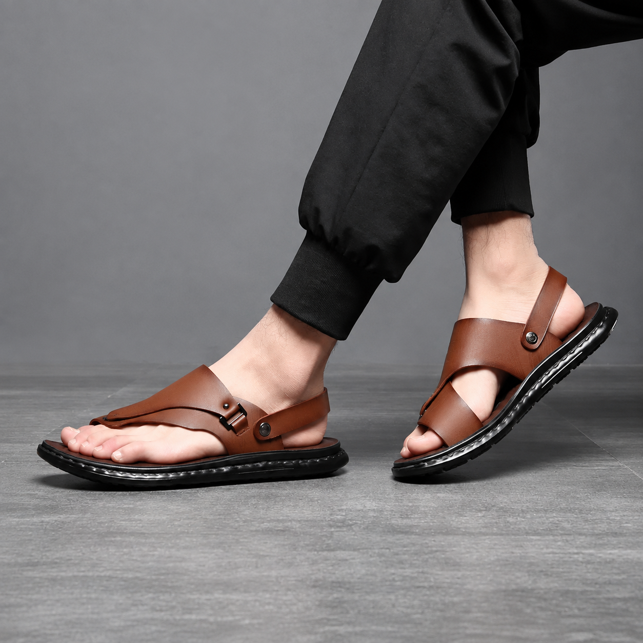 Anti Slip Waterproof Summer Street Footwear Sandals For Men