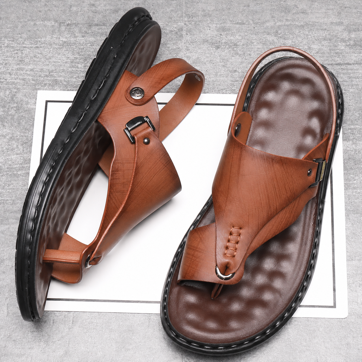 Anti Slip Waterproof Summer Street Footwear Sandals For Men