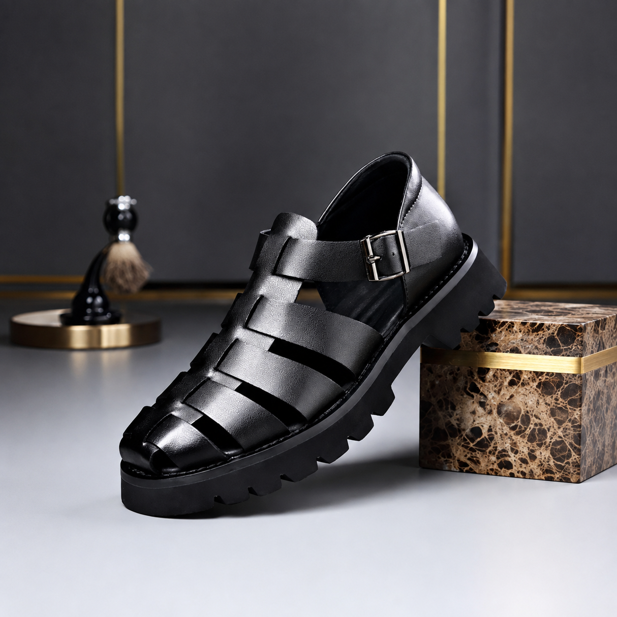 Buckle Strap Outdoor Casual Summer Shoes For Men