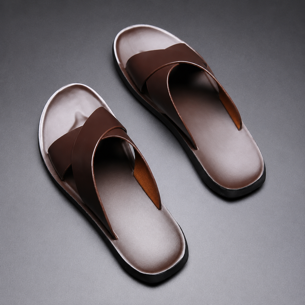 Casual Flat Sandals With Loop Buckle For Men