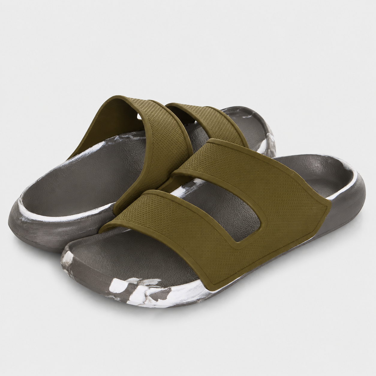  Casual Double Strap Slide Sandal For Men