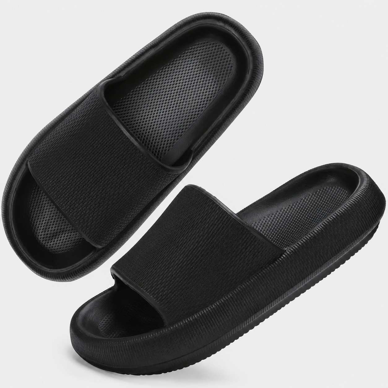Casual Indoor Thick Sole Foam Slides Slippers For Men And Women
