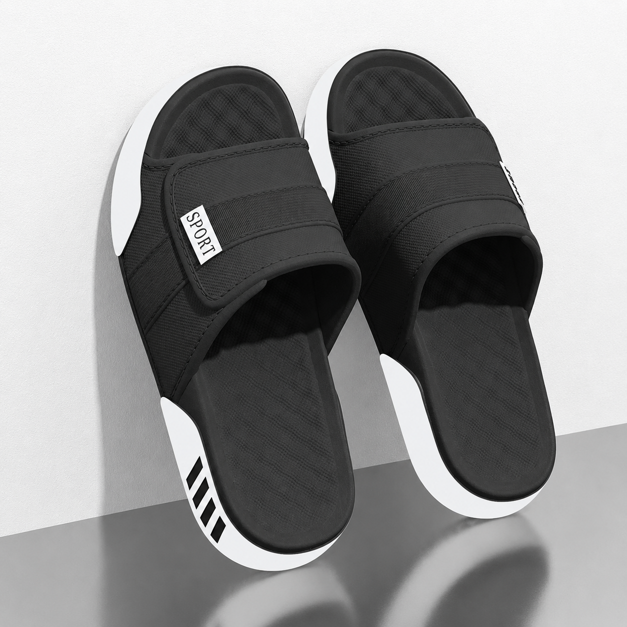 Sporty Versatile Colorblock Daily Wear Slide Sandals For Men