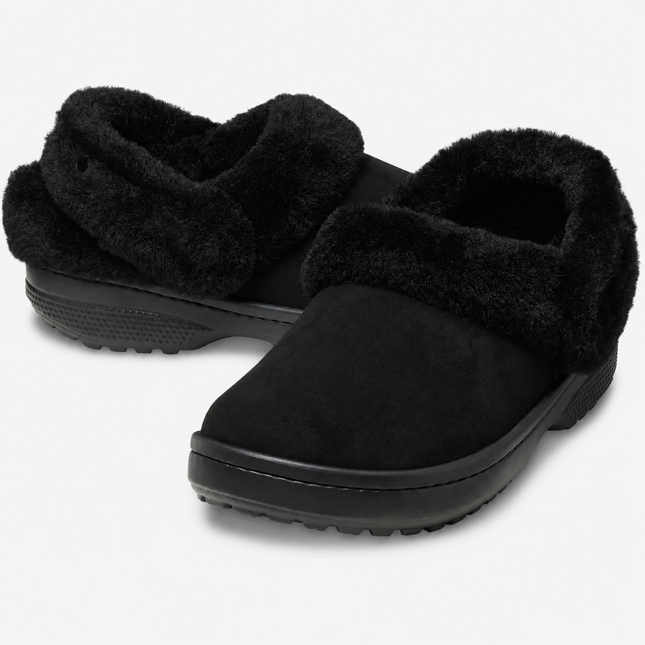 Classic Lined Fuzzy Clog Slippers For Men And Women