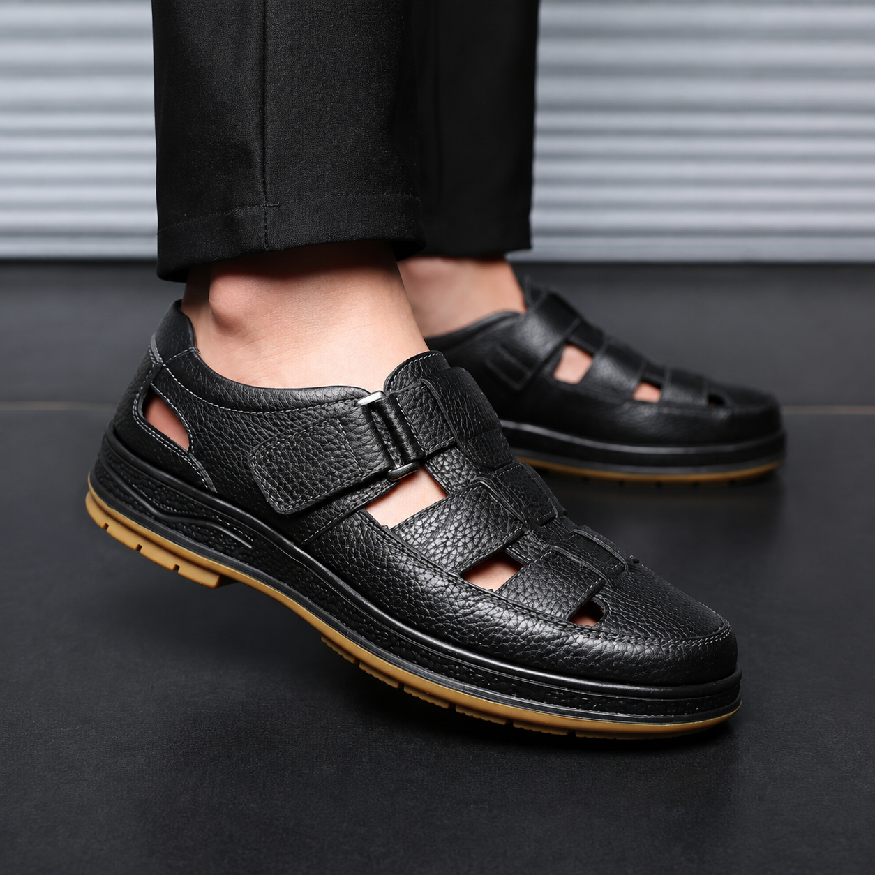 Casual Summer Hollow Out Anti Slip Shoes For Men