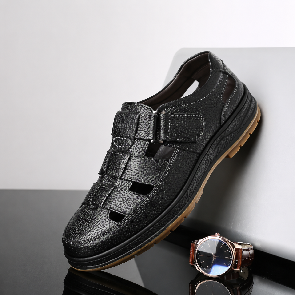 Casual Summer Hollow Out Anti Slip Shoes For Men