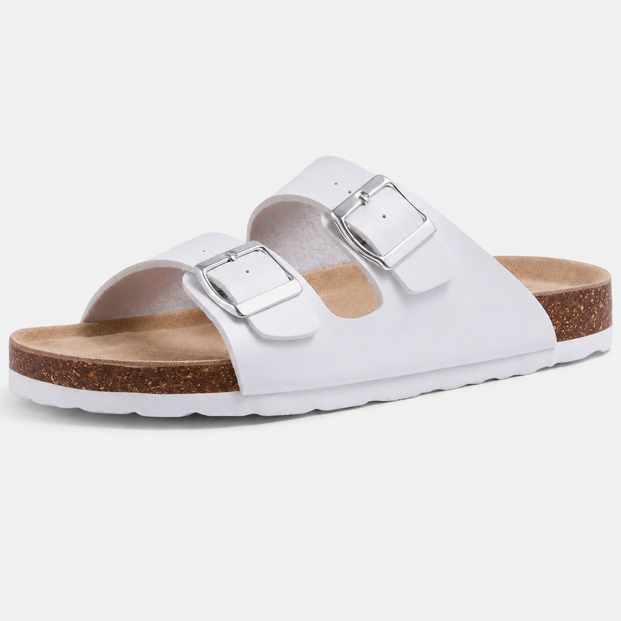 Memory Foam Cork Footbed Adjustable Buckle Strap Sandals For Men