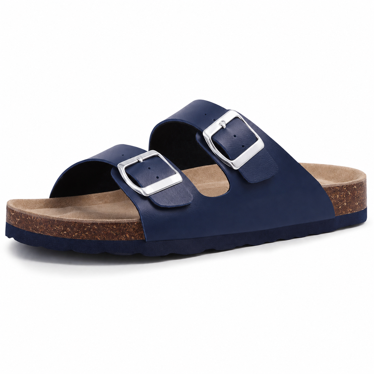 Memory Foam Cork Footbed Adjustable Buckle Strap Sandals For Men
