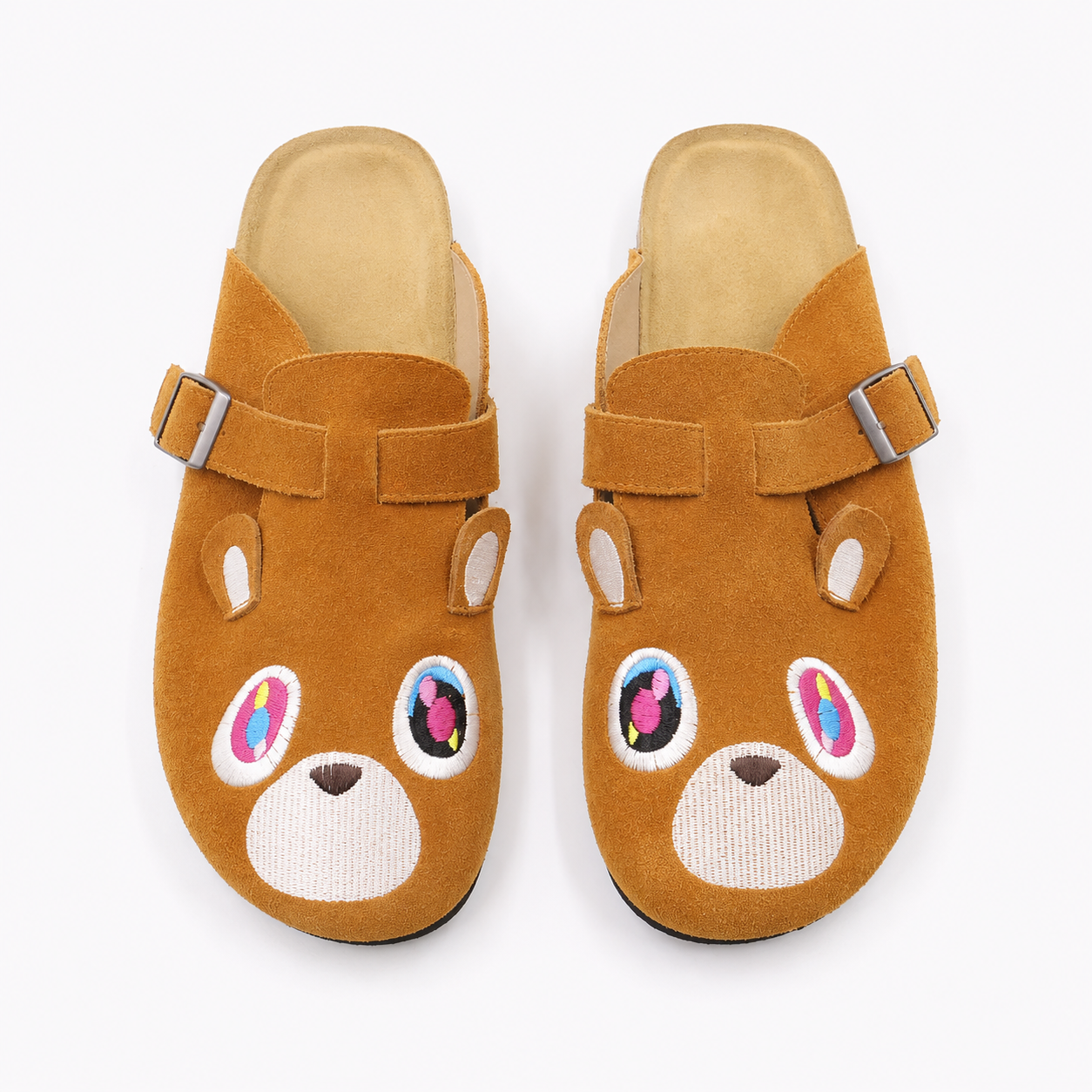 Easy Slip On Cushioned Embroidered Clogs Slippers For Men