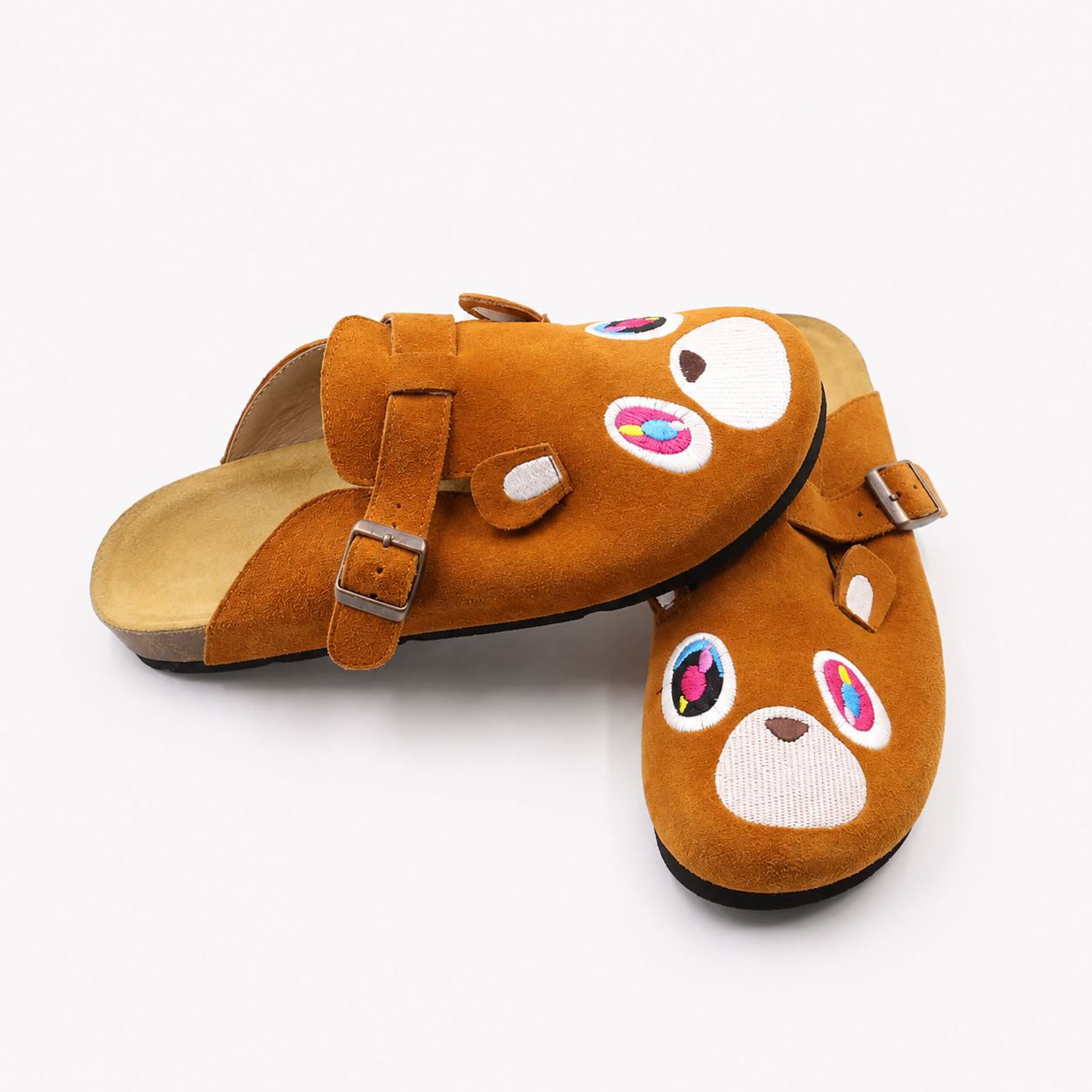 Easy Slip On Cushioned Embroidered Clogs Slippers For Men