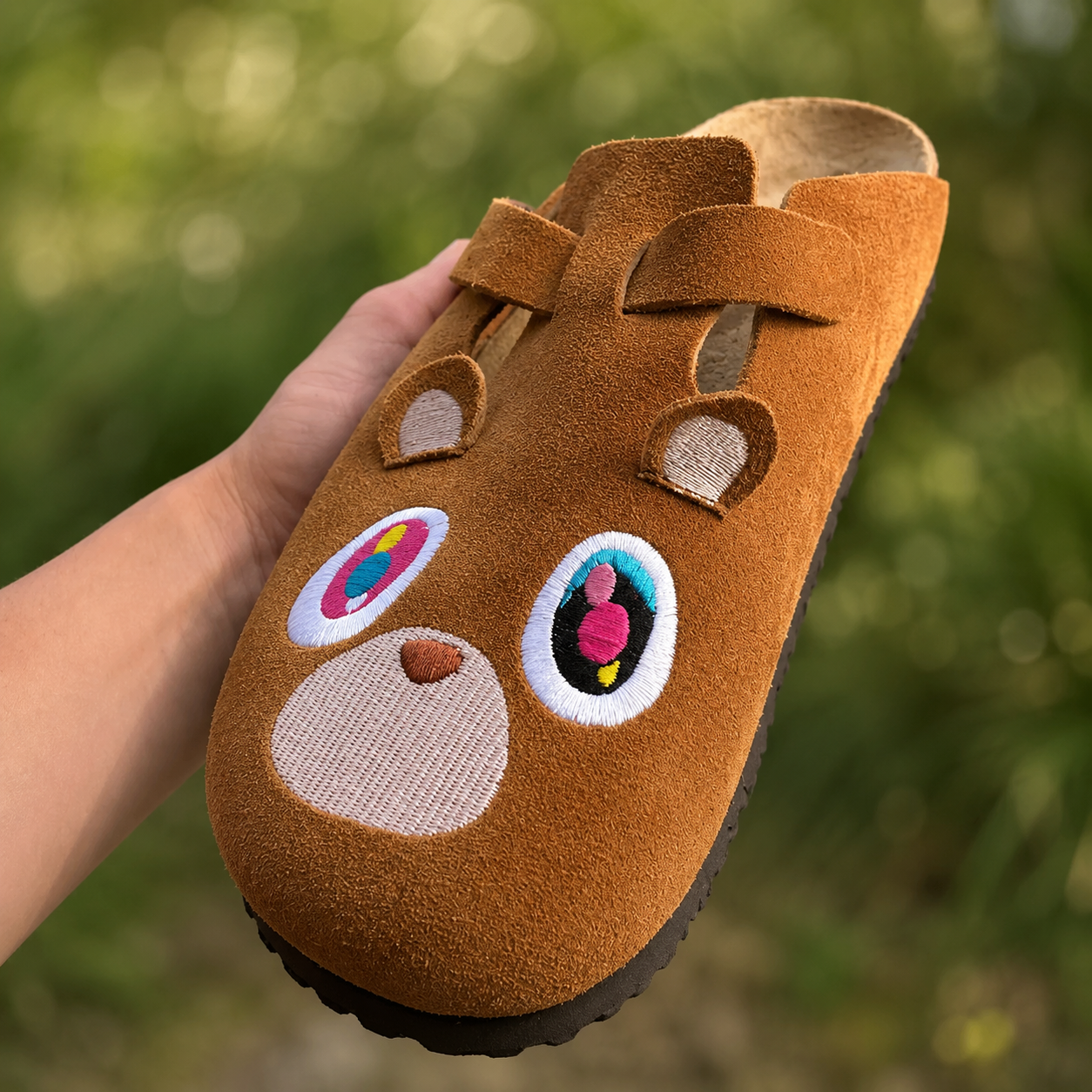 Easy Slip On Cushioned Embroidered Clogs Slippers For Men