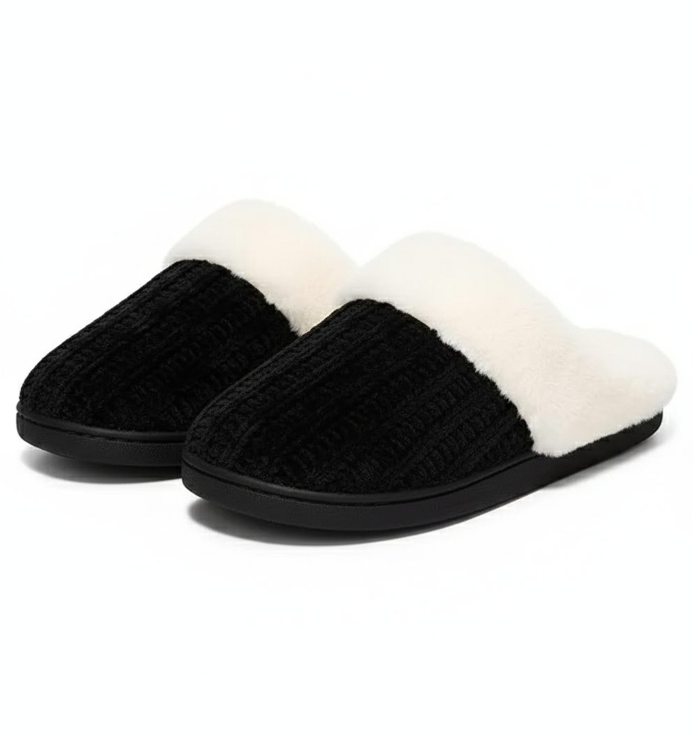 Warm Knit House Slippers For Women 