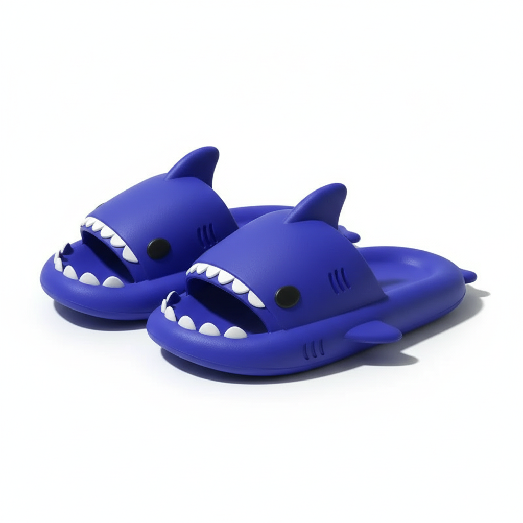 Unisex Cartoon Shark Slippers