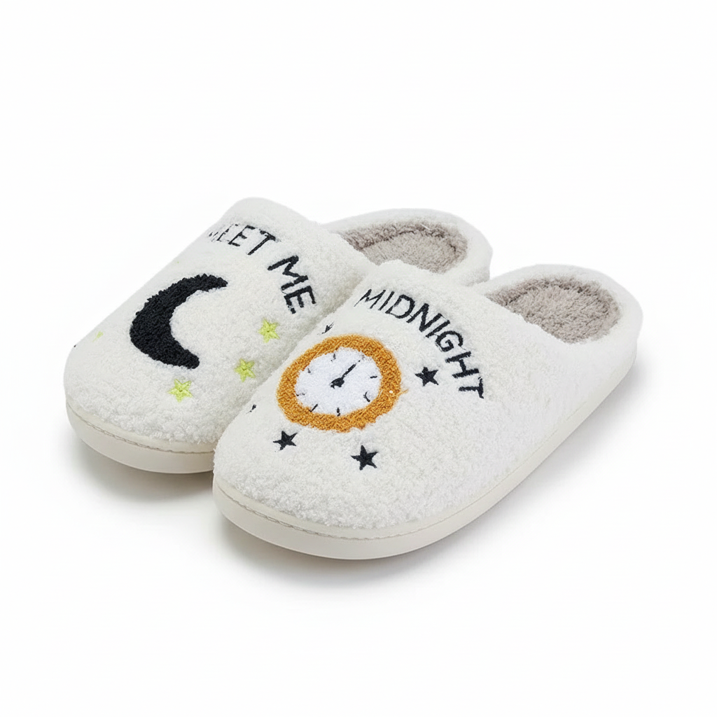 Meet Me At Midnight Slippers Winter Slides