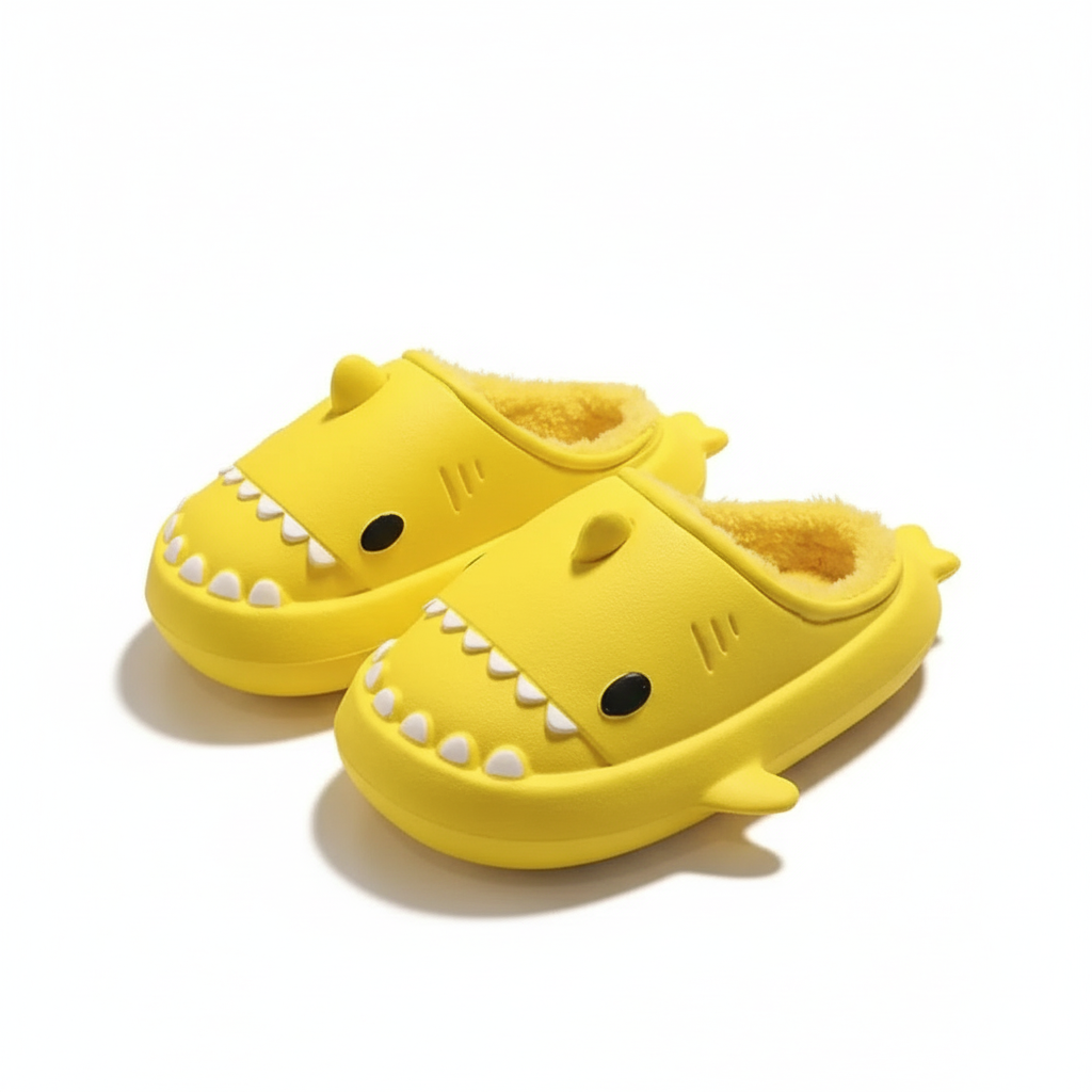 Men Shark Slides Cozy Winter Edition