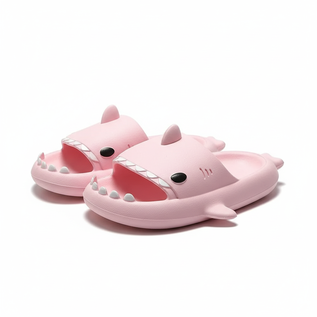 Men & Women Shark Cartoon Summer Slippers