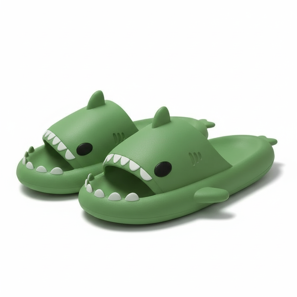 Summer Shark Shape Slippers