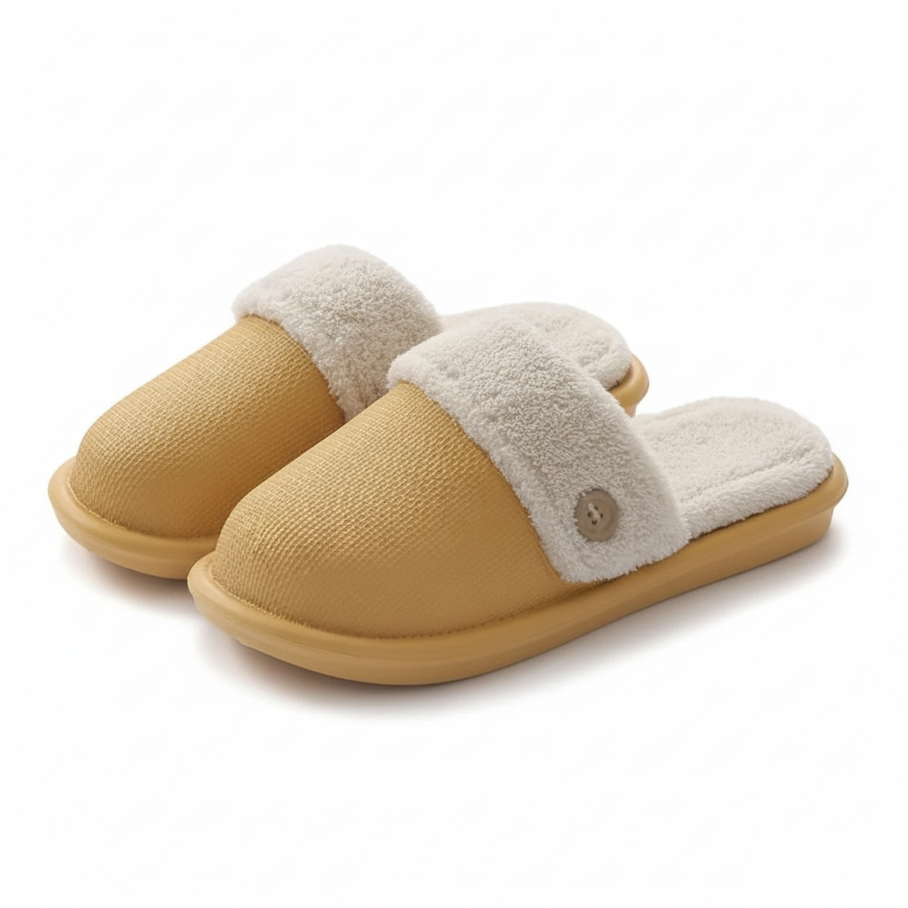 Fleece Lined Indoor Slippers - Cushie Cushion Slides