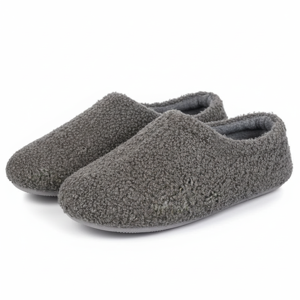 Memory Foam Fuzzy Fur Loafer Slippers