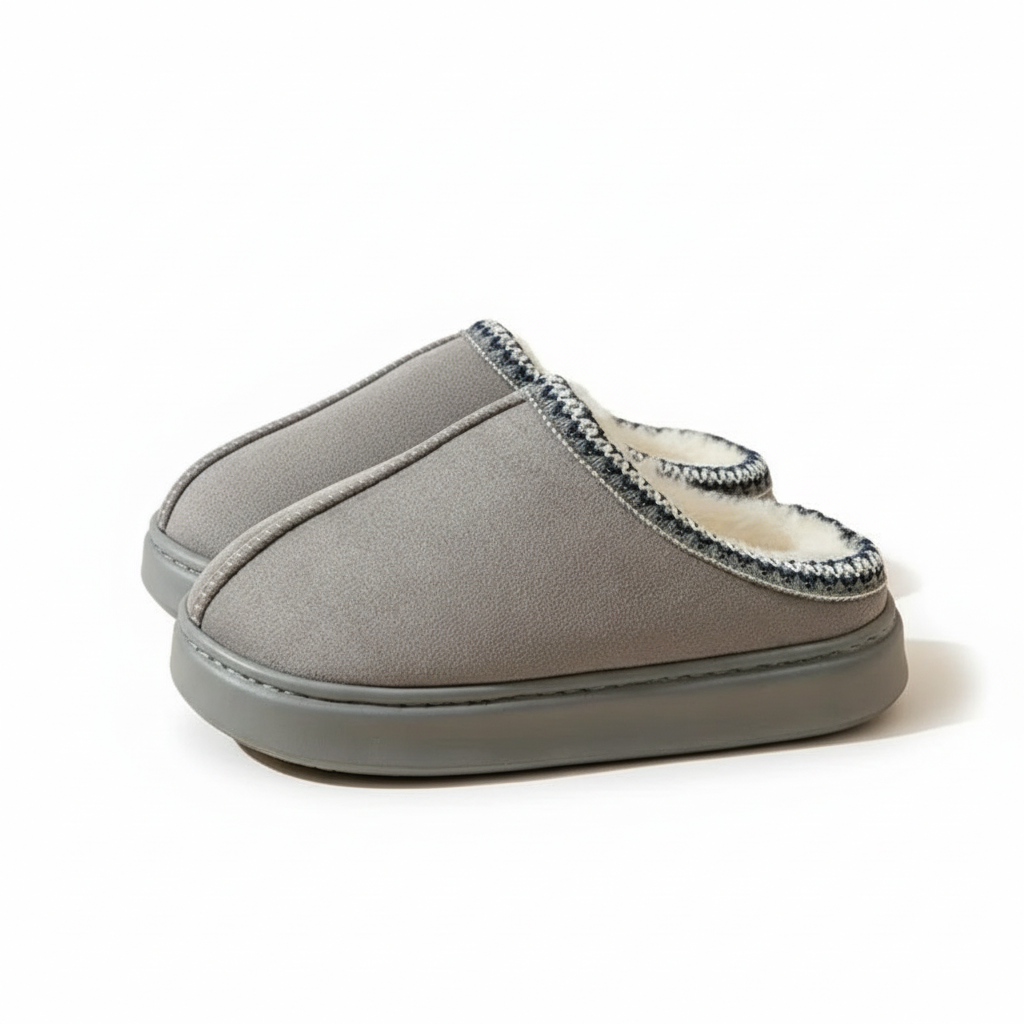 Cozy Faux Fur Lined Winter Slippers