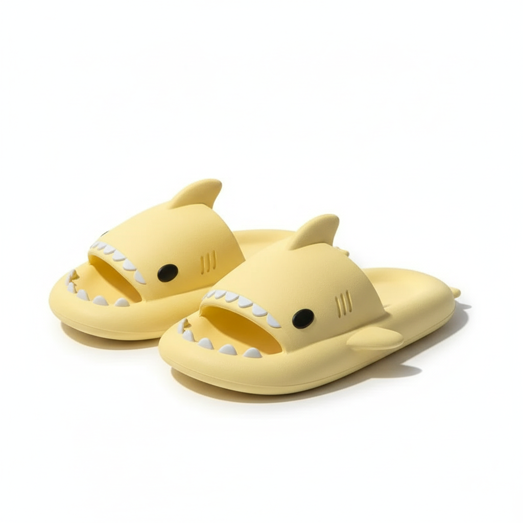 Cartoon Shark Beach Slippers